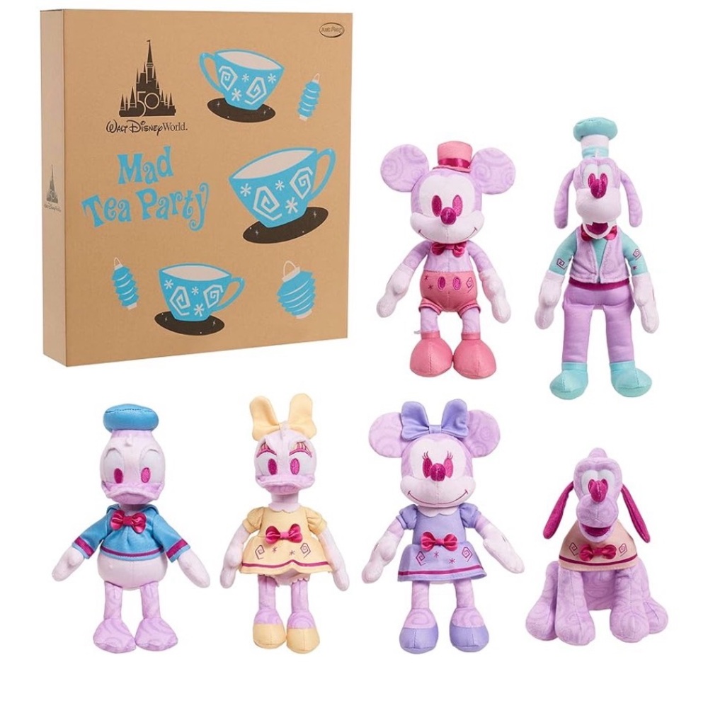 🏰Walt Disney World 50th Anniversary Celebration Mad Tea Party Collectible Plush🏰